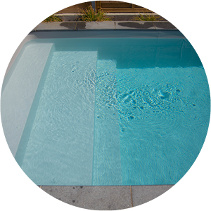 revêtement de piscine liner gris clair