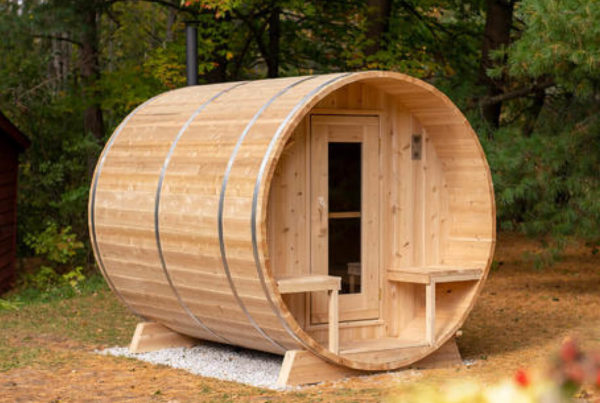 Sauna extérieur Cocon cèdre blanc