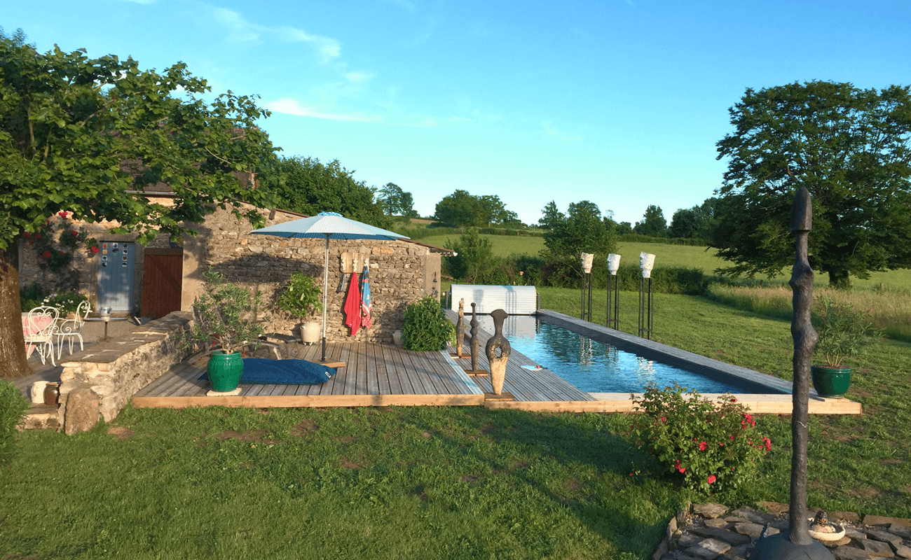 Piscine et œuvres d'arts