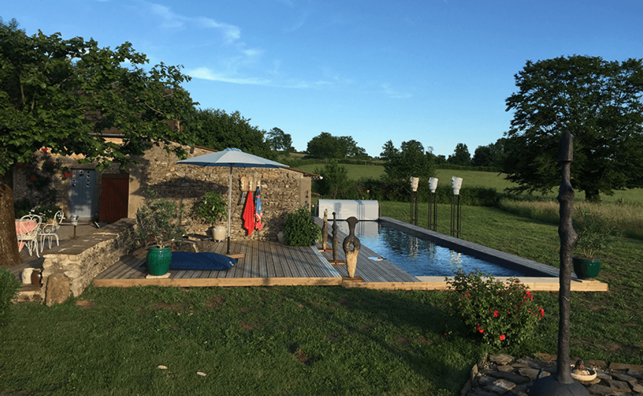 Piscine et œuvres d'arts