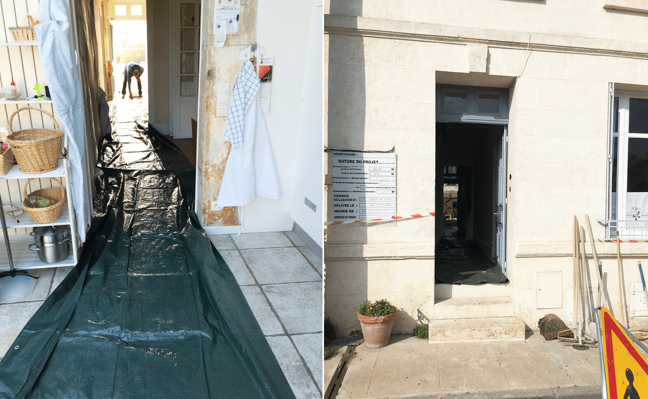 chantier piscine aquilus inédit