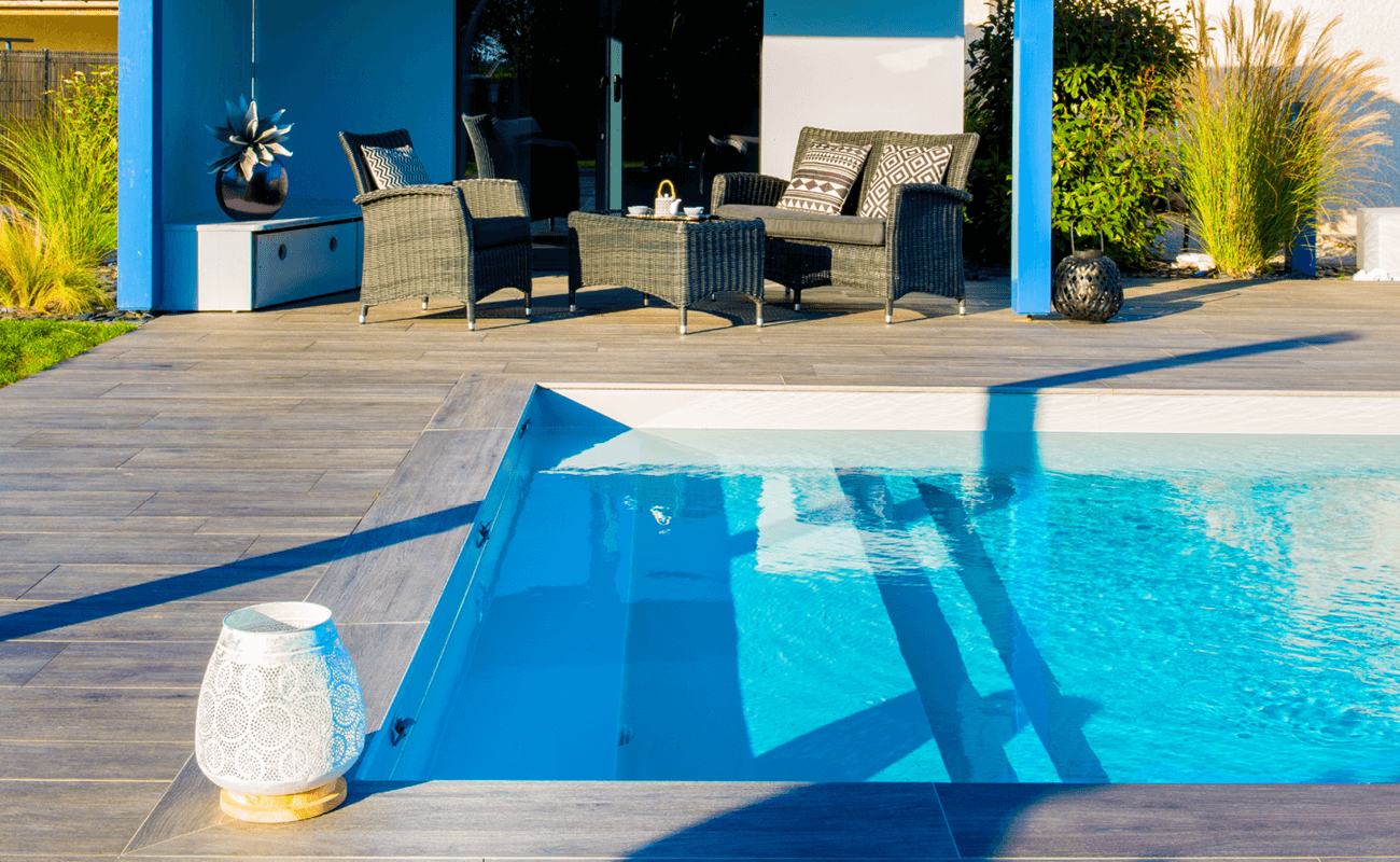 Piscine au design contemporain