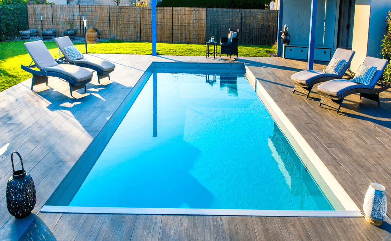 Piscine au design contemporain