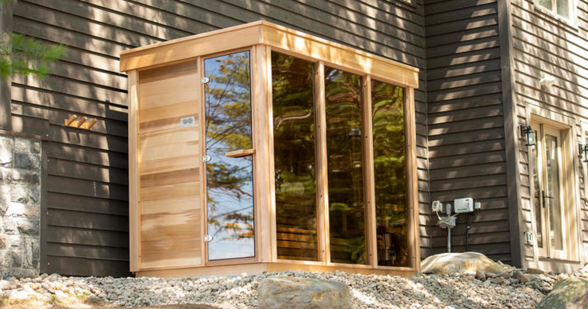 Sauna design canadien Pure Cube Outdoor