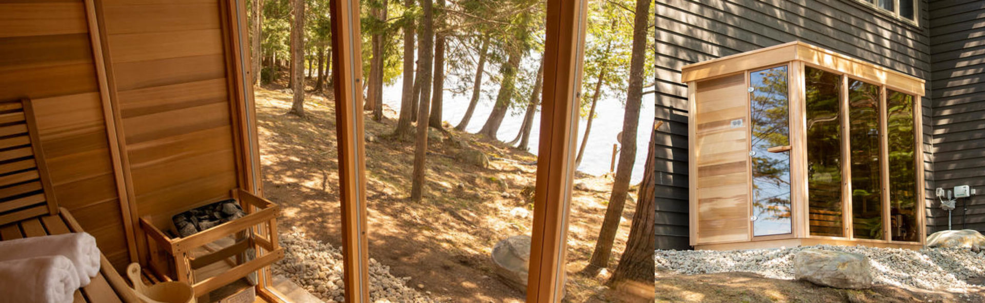 Sauna design canadien Pure Cube Outdoor