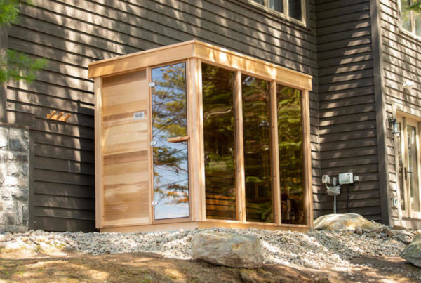 Sauna design canadien Pure Cube Outdoor