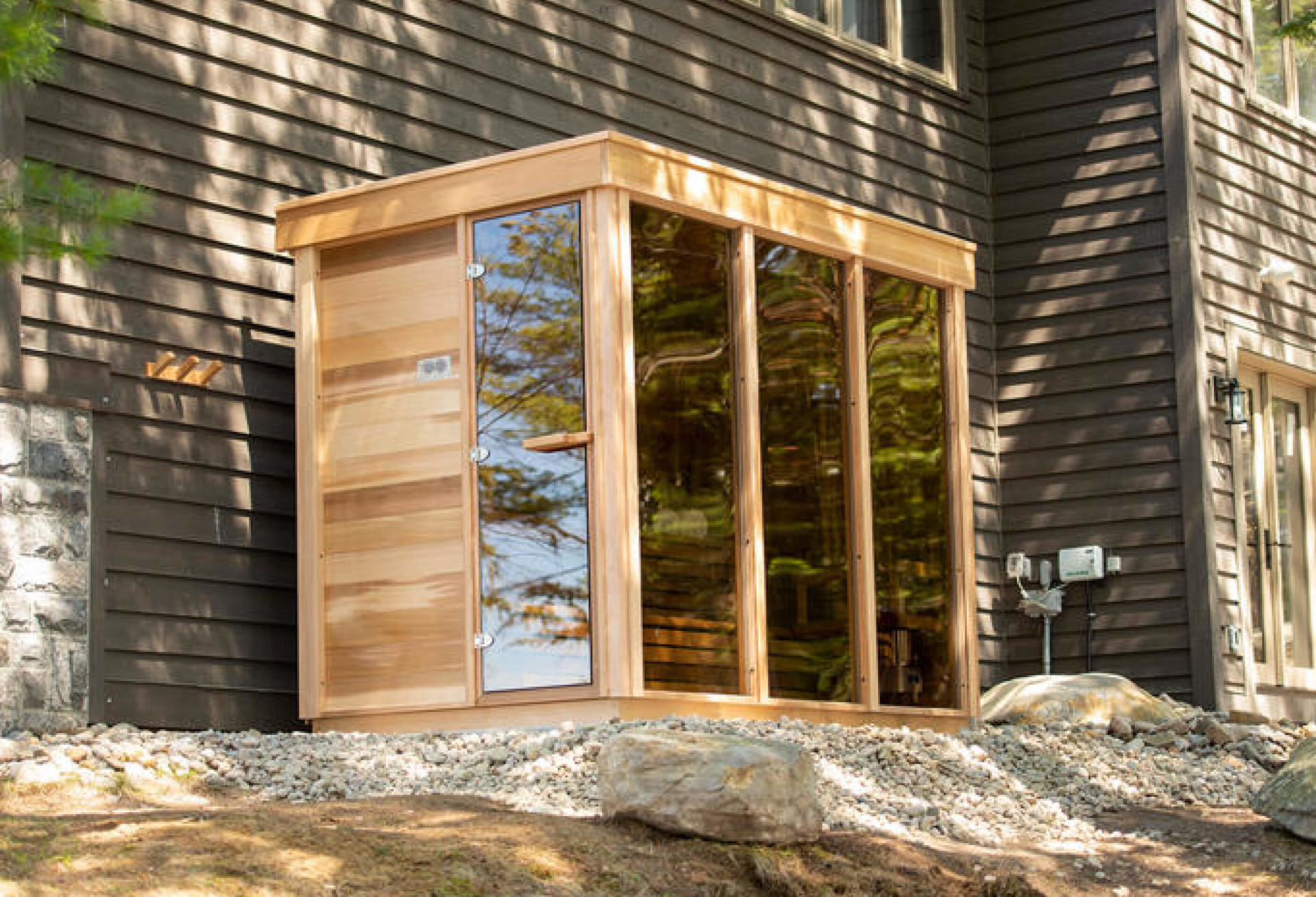 Sauna design canadien Pure Cube Outdoor