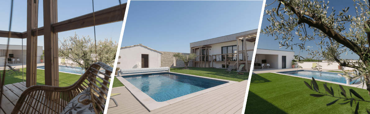 Triptyque piscines
